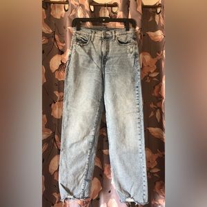 old navy sky-hi straight jeans